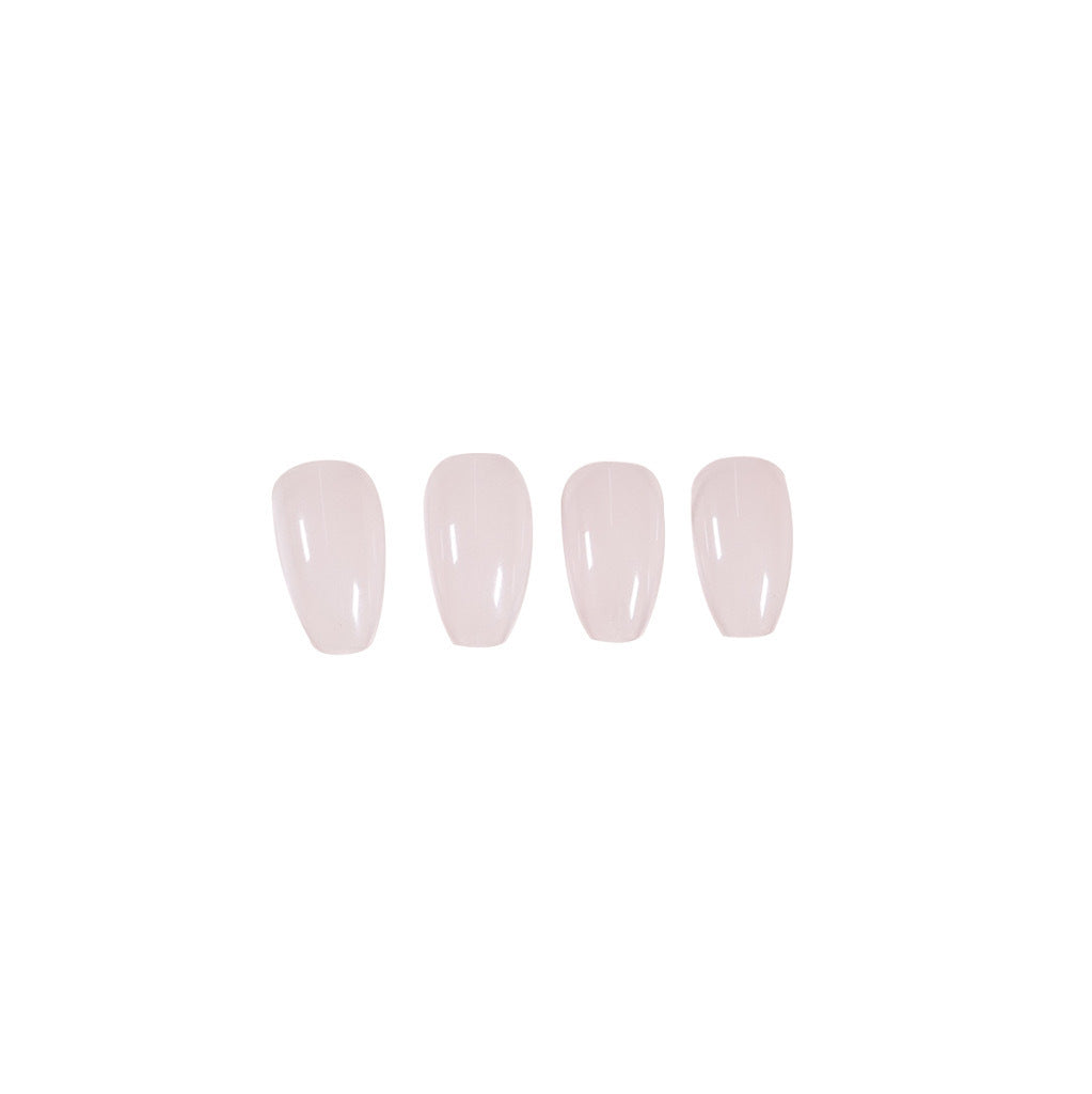 Nude Ballet short pink press-on nails
