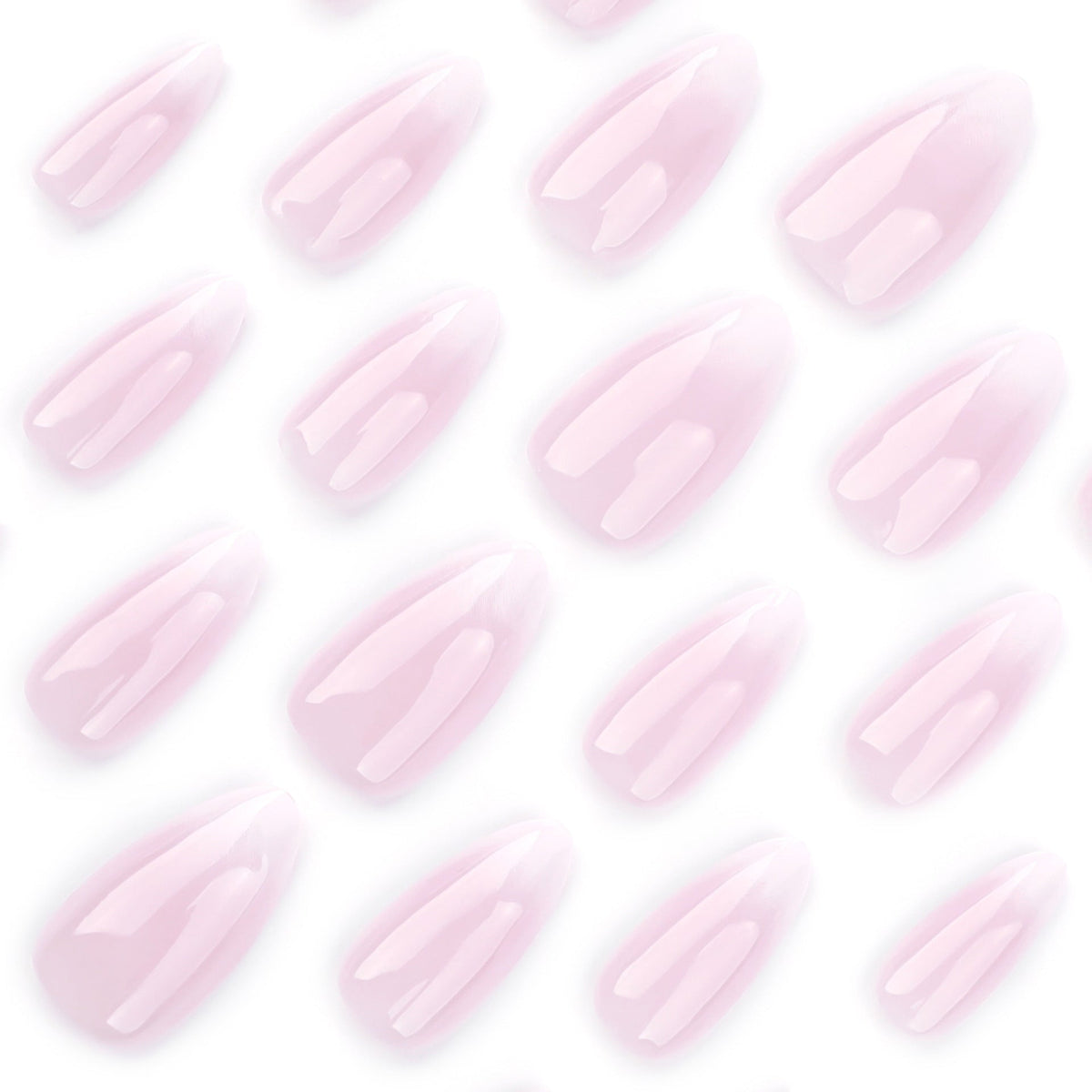Blush Fade Almond short press-on nails