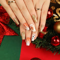 Reindeer Noel Ballet Christmas press-on nails