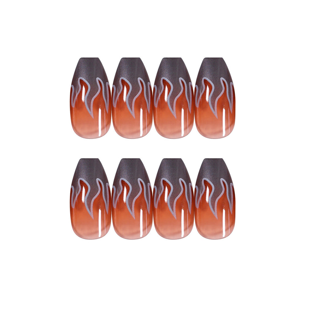 Scarlet Flame press-on nails