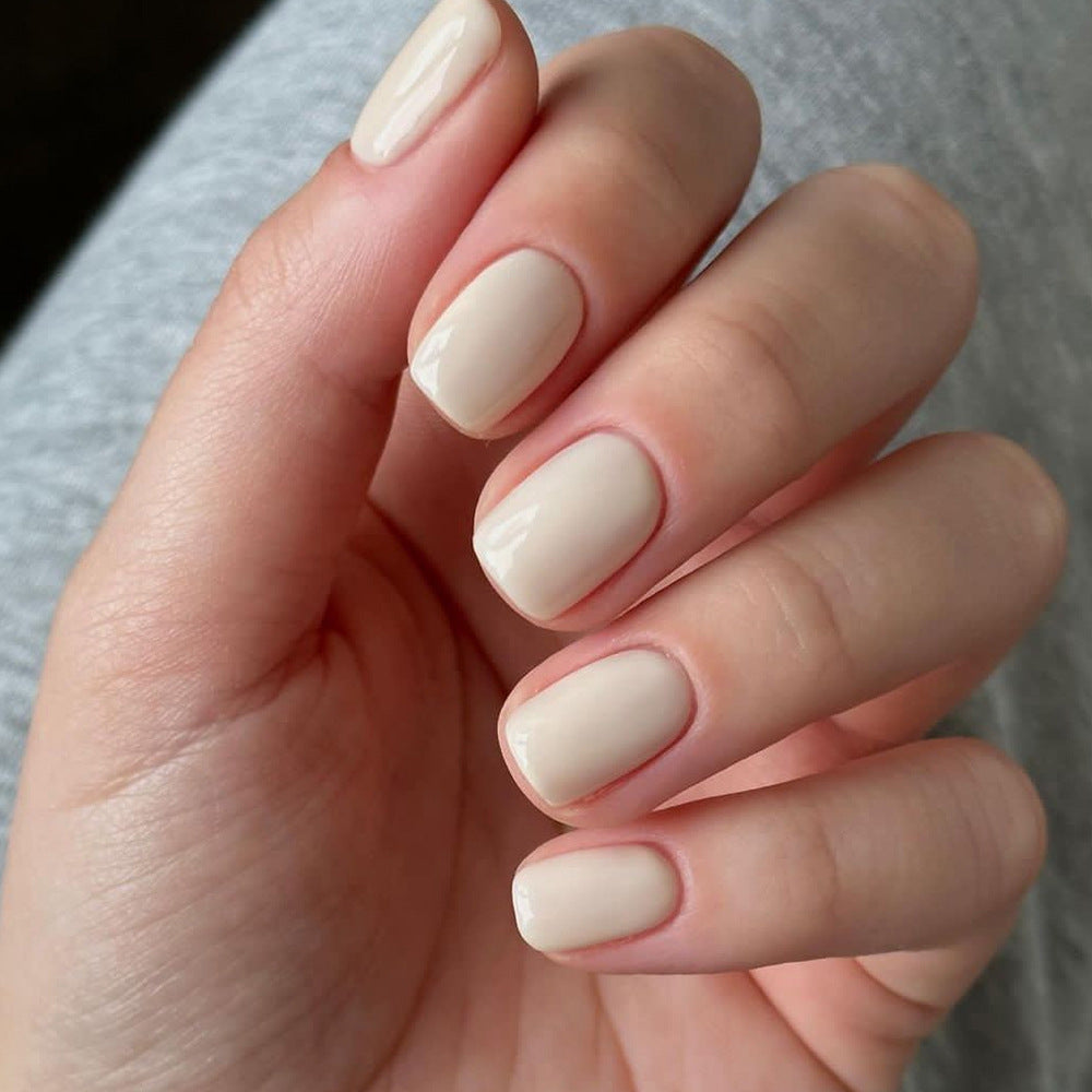 Classic Monochrome Square solid press-on nail collection