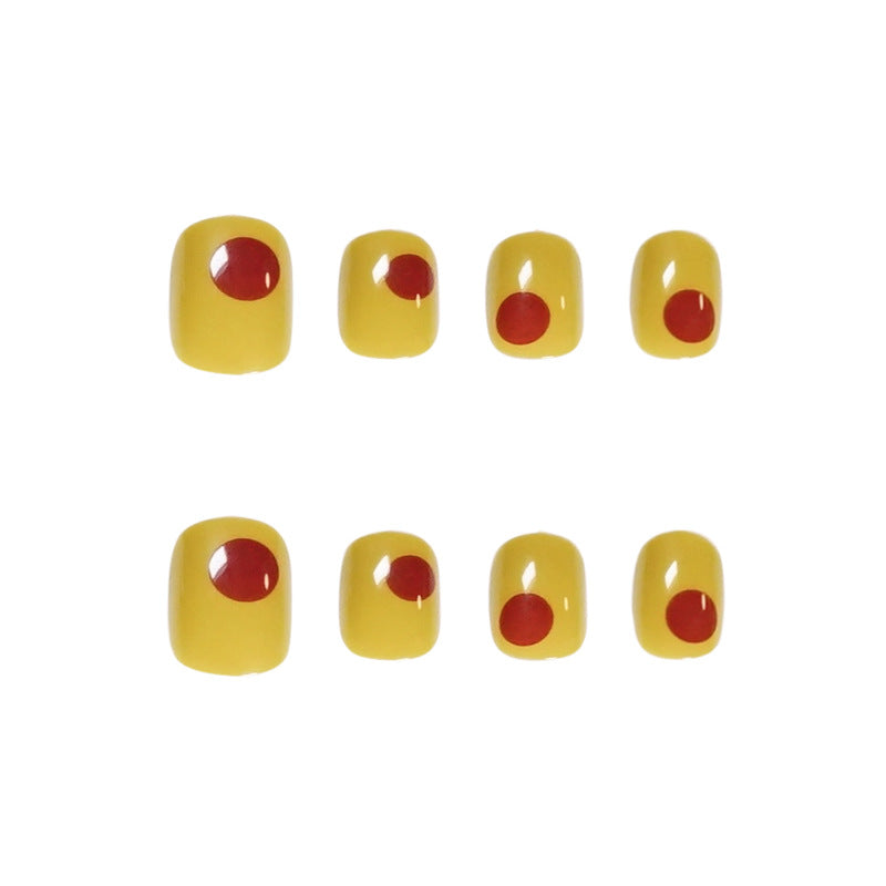 Citron Graffiti short press-on nails